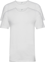 Dovre T-Shirt 2-Pack Gots Tops T-Kortærmet Skjorte White Dovre