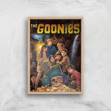 The Goonies Classic Cover Giclee Art Print - A4 - Wooden Frame