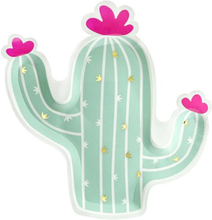 Papperstallrikar Kaktus - PartyDeco