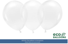 Eko Ballonger Transparent, 26 cm, 100-pack - PartyDeco
