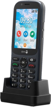 DORO 731X - 4G-toimintopuhelin - dual-SIM / Intern hukommelse 1.3 GB - microSD-korttipaikka - 320 x 240 pikseliä - takakamera 3 MP - grå - vihreä