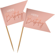 Partypicks Happy Birthday Lush Blush - 36-pack