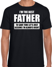 I'm the best father t-shirt zwart heren - De beste vader cadeau
