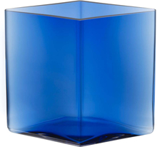 Iittala - Ruutu vase 20,5x18 cm ultramarinblå