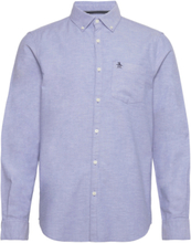 Ls Eco Oxford W Stre Tops Shirts Casual Blue Original Penguin