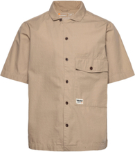Wf Roc Shop Shirt Kortermet Skjorte Beige Timberland*Betinget Tilbud