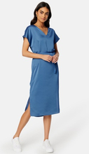 VILA Ellette V-Neck S/S Dress Federal Blue 34