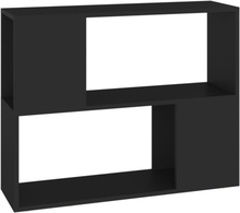 vidaXL TV-bänk svart 80x24x63 cm spånskiva