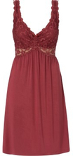 Trofe Nightgown Lace Nightdress Rot/Braun Viskose Small Damen