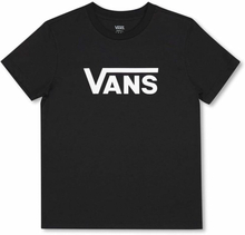 Kortærmet T-shirt til Kvinder Vans Drop V SS Crew-B W Black Sort L