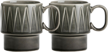 Sagaform - Coffee & More kaffekopp 25 cl 2 stk grå