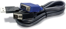 Kabel KVM Trendnet TK-CU10 Sort 2,8 m