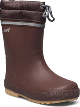 Thermal Wellies W.lining-Solid Shoes Rubberboots High Rubberboots Brown CeLaVi