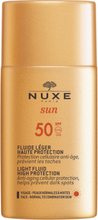 Sun Fluid Spf50 50 Ml Beauty MEN Skin Care Sun Products Face Nude NUXE*Betinget Tilbud