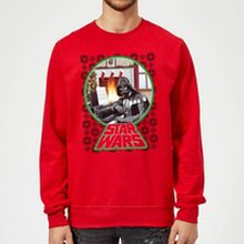 Star Wars A Very Merry Sithmas Christmas Jumper - Red - L - Red