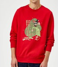 DC Heck Yeah I've Been Naughty! Christmas Jumper - Red - S