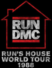 Run's House World Tour 1988 Hoodie - Black - S - Black