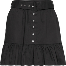 Belt Dust Rfle Mini Skirt Kort Skjørt Svart Michael Kors*Betinget Tilbud