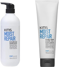 KMS Moist Repair Duo Shampoo 750 ml + Revival Cream 125 ml