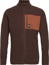 Fleece Jacket Sweat-shirts & Hoodies Fleeces & Midlayers Brun Bula*Betinget Tilbud