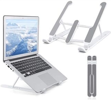 Foldable Portable Desktop Computer Laptop Stand 6-Level Angle Adjustable Height Laptop Mount
