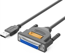 UGREEN 2m USB til DB25 Parallel Printer Kabel Adapter til Laptop Desktop PC Support Windows Mac OS L