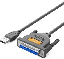 UGREEN 20793 1m USB til DB25 parallel printerkabeladapter understøtter tovejs dataoverførselsprinter