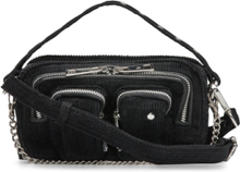 Helena Corduroy Black Bags Small Shoulder Bags-crossbody Bags Black Nunoo