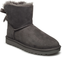 W Mini Bailey Bow Ii Shoes Boots Ankle Boots Ankle Boot - Flat Grå UGG*Betinget Tilbud