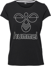 Hmlsenga T-Shirt S/S T-shirts & Tops Short-sleeved Svart Hummel*Betinget Tilbud