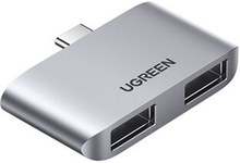 UGREEN USB Hub Type-C 3.1 til USB 3.0 Dual Port Converter 5 Gbps Speed Data Transfer Adapter til Mac