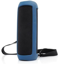 For JBL Flip 5 Bluetooth Speaker Protective Case Anti-drop Silicone Cover with Shoulder Strap and Ca
