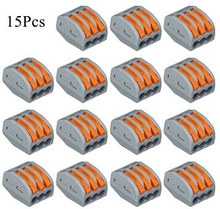 15Pcs Flame Retardant Cable Box Set Safe Universal Fast Electric Wire Connectors Kit Quick Install T
