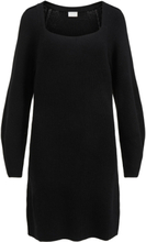 Viril L/S Detail Knit Dress/1 Dresses Knitted Dresses Black Vila