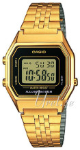 Casio LA680WEGA-1ER Collection LCD/Gulguldtonat stål 33.5x28.6 mm
