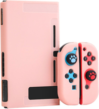 Nintendo Switch / OLED Silikone Cover Sæt - Lyserød