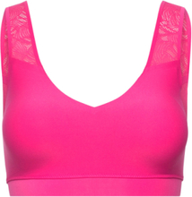 Softstretch Padded Top Lace Lingerie Bras & Tops Sports Bras - All Pink CHANTELLE