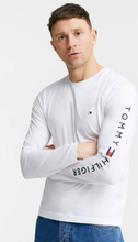 Tommy Hilfiger Langermet T-shirt Tommy Logo Long Sleeve Hvit