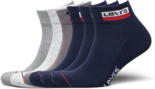 Levis Mid Cut Sprtwr Logo 6P Ecom Ankelstrømper Korte Strømper Navy Levi´s