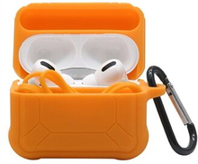 For Apple AirPods Pro 3-in-1 Silicone Protective Case + Anti-Lost Magnetic-Absorbed Strap + Carabine