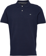 Basic Polo With Contrast Tops Polos Short-sleeved Navy Tom Tailor