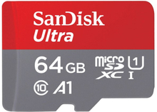 SanDisk Ultra microSDXC Class 10 UHS-I U1 A1 100MB/s 64GB +Adapter