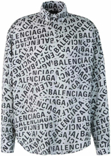Balenciaga Logo Tape Shirt White/Black