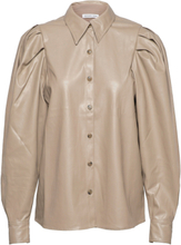 Marie Sleeve Blouse Tops Blouses Long-sleeved Cream DESIGNERS, REMIX