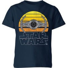 Star Wars Sunset Tie Kids' T-Shirt - Navy - 5-6 Years