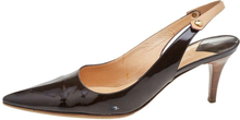 Pre-eide spiss tå slingback-sandaler