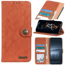 KHAZNEH Vintage Style Leather Wallet Stand Phone Case for iPhone 12 Pro/12
