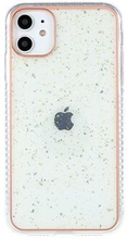 For iPhone 11 Aluminum Foil Decor IMD Electroplating Soft TPU Phone Back Case Anti-drop Cellphone P