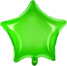 Neon Grön Stjärnformad Folieballong 48 cm