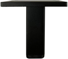 Zwarte kleine meubelpoot 7 cm (koker 1,5 x 4 cm)